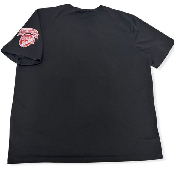 The Simpsons Bart Simpson Felt “LUCKY RED HAT” Short Sleeve Tee - Picture 11 of 12